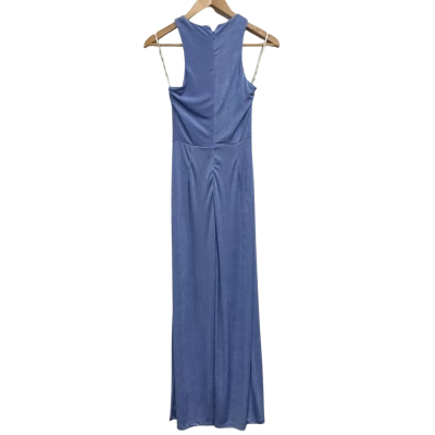 Club L London Womens Twistneck Jumpsuit Blue Size 12