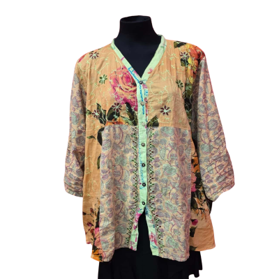Womens Multicoloured Top (one Size) (16-18)