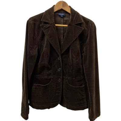 Witchery Womens  Size 12 Velvet Blazer Brown 