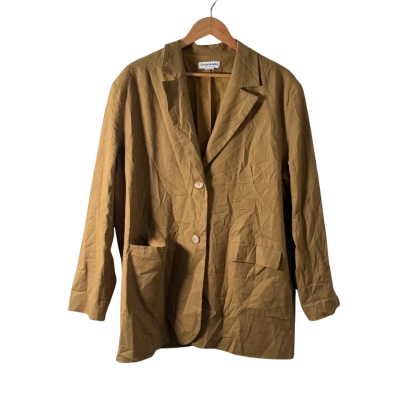 Charlie Holiday Womens  Size 14 Blazer Brown 