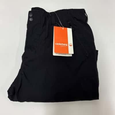  BNWT Unisex Cederberg Youth 14 Black Zip Off Cargo Pants