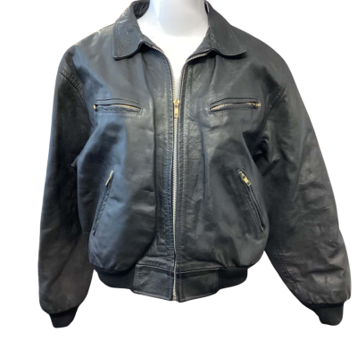 Leather Jacket - Size S - Vintage Look