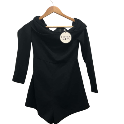 Pepper Mayo  Womens  Size 10 Mini Dress Skort Black  BNWT