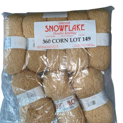 Sirdar Snowflake Yarn (corn). 8 x 50g balls 