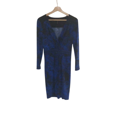 BCBG Maxazria Womens  Size S Cocktail Dress Blue / Floral 