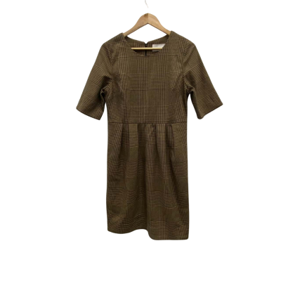 Veronika Maine Womens  Size 12 Midi Dress Black  / Brown 