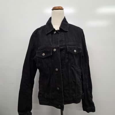 Ksubi Womens  Size M Denim Jacket Black  