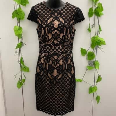 Womens PORTMANS Black/Blush Lace Dress(s) - Used Very Good | Salvos Stores