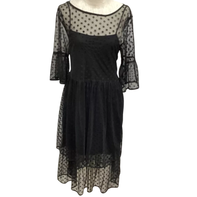Gorman Womens  Size 12 - 2 Piece Midi Dress Black  