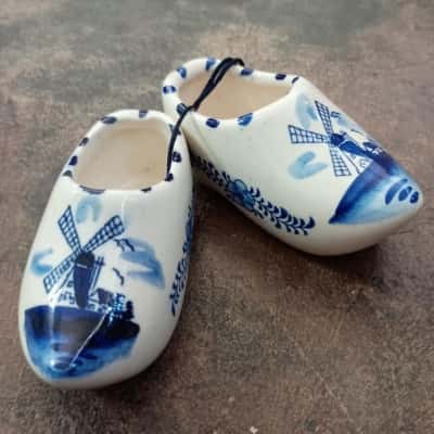 Delft Blue Holland Miniature Clogs
