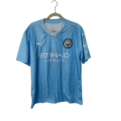 Manchester City FC Puma Mens  Size XL Blue top