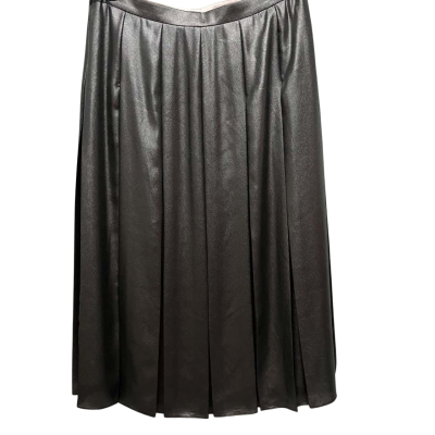 Ted Baker Women's  Size 14 Midi Pleated Skirt / Silver 