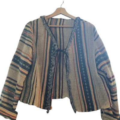  Womens  Size One Size Cardigan / Cropped Cardigan Beige / Multicoloured / Other 