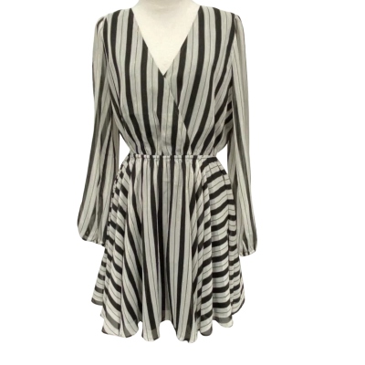 Wayne Cooper Striped Cocktail Dress - Womens Size 12 - Brand New With Tags!
