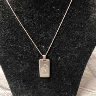 Sterling silver chain and zodiac bullion 