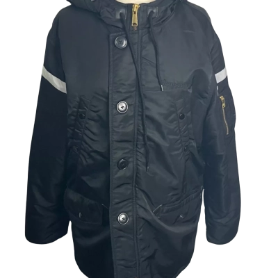 Supreme Mens  Size M Parka Black  / Orange 