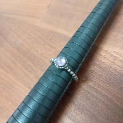 Pandora Ring w/Purple Stone Stamped 'S925 ALE 56'