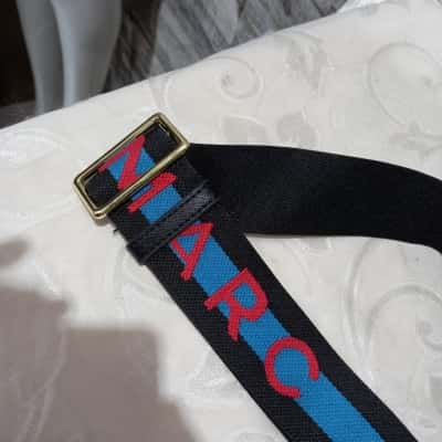 Marc Jacobs Women's  (BAG STRAP) Black  / Blue / Red 