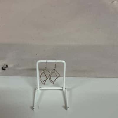 925 Sterling Silver Wire Twist Earrings 