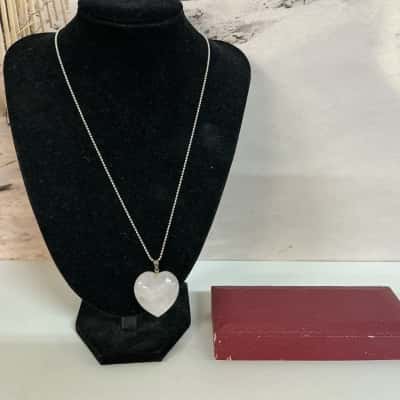 925 Rose Quartz Necklace 