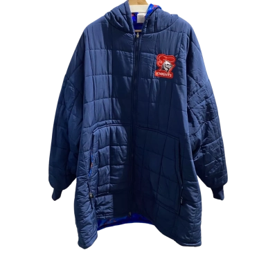 NRL Newcastle Knights Mens  Size XXL Hood Jacket Blue Zipper Fleece Lined