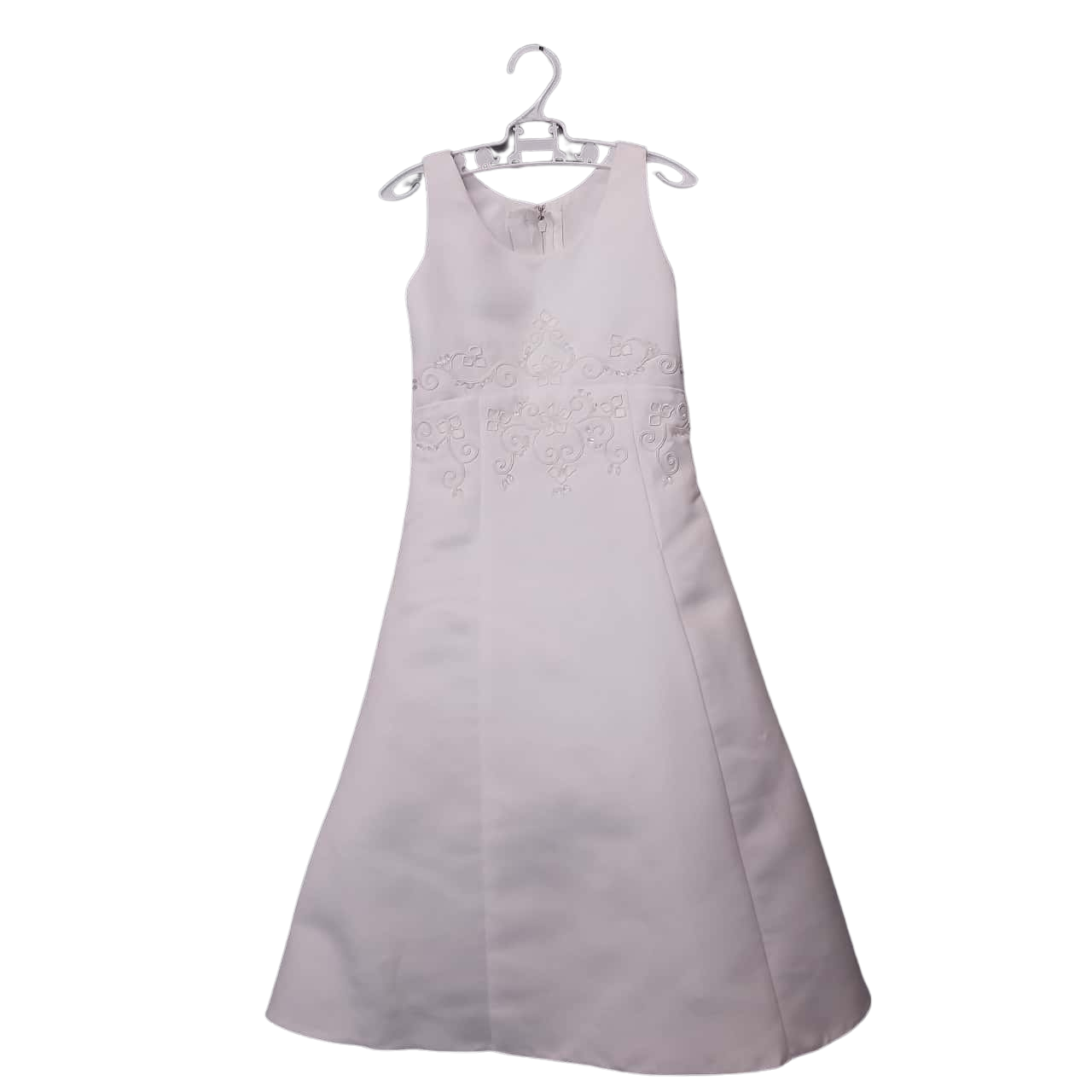 Crystal Bridal flower's girls Dresses , size 2,White