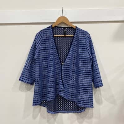 Taking Shape Womens  Size 14  Jacket Blue 