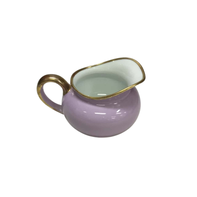 Limoges Legle Hand-painted Parma Colour Creamer With Gold Trim
