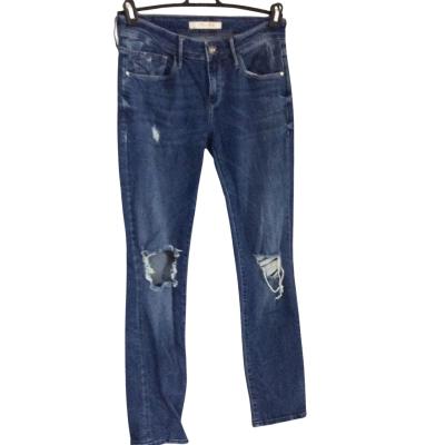 Mani Gold Womens  Size M Low Rise Jeans Blue 