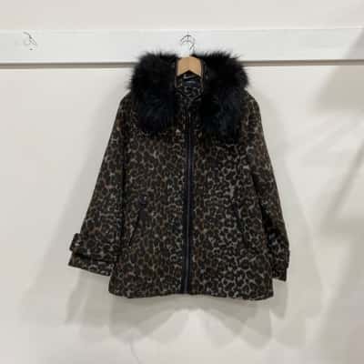 pingpong Womens  Size 10 Hooded Jacket Animal print 