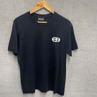 Emporio Armani Mens  Size L Black  T Shirt 