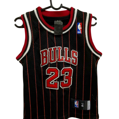 NBA Youth Kids Chicago Bulls Michael Jordan   Size 4 Sport Top Black  / Red / White 