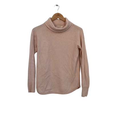 Trenery Womens  Size XS Turtleneck Jumper Pink  