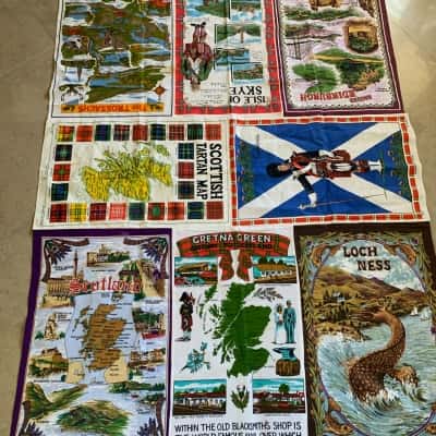 Handmade Patchwork Scotland Souvenir Tablecloth