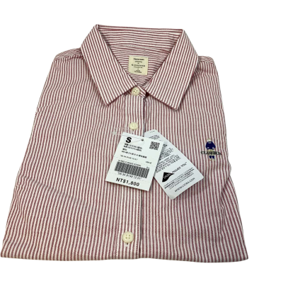  Womens  Size S Long Sleeve Shirt Red / Striped / White 