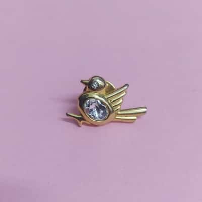 Golden Bird Brooch