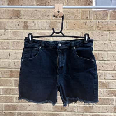 Abrand Womens dark denim shorts Size 14 