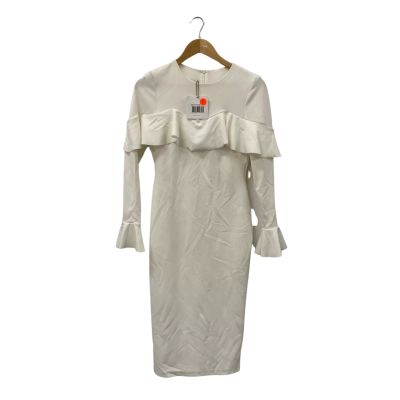 Pasduchas Womens  Size 10 Midi Dress Ivory