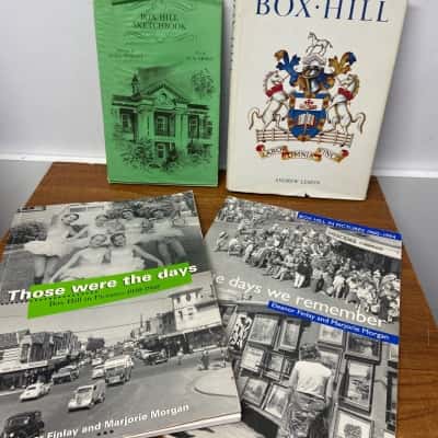 Collection of 4 historical books relating to the suburb of Box Hill in Victoria 