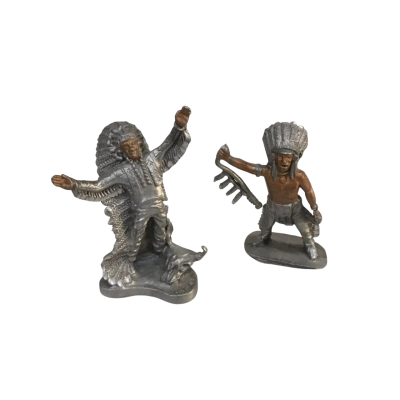 Vintage C Julian Indian Chief  1 x Signed MWFP 1992 Approx 7 x 4cm