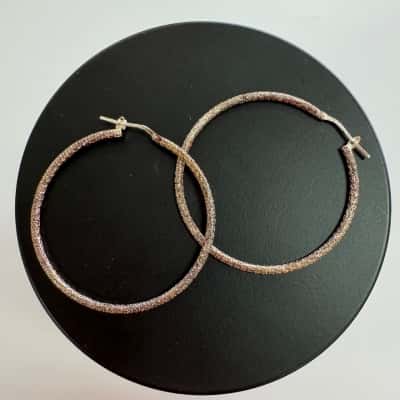 925 Gold Tone Hoops