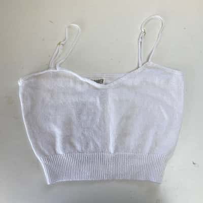 DRICOPER Ecru Marcia Knit Tank Top Size 12 