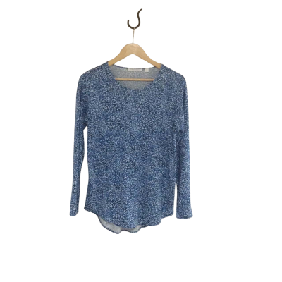 Trenery Womens  Size S Long Sleeve Top Animal print / Blue 