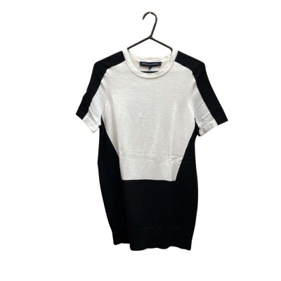 French Connection Womens  Size XS Short Sleeve Shirt Black  / White 