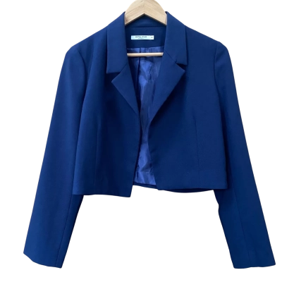 Metalicus Navy Blue Crop Jacket Size S/M  