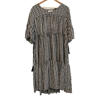 Worthier Womens  Size S/M Maxi Dress / Midi Dress Black  / Checked / White 