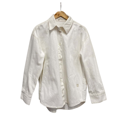 Camilla & Marc Womens  Size 10 Denim Shirt White 