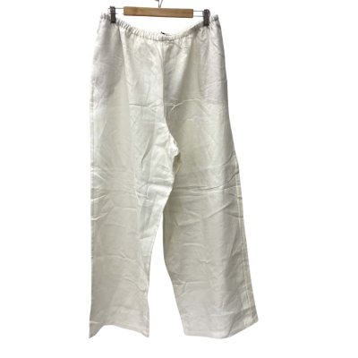 Witchery - Fresh White Linen Pull on Pants Size 18