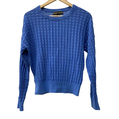 Princess Highway - Womens 100% Organic Cotton Long Sleeve Sweater - Size 10 - Blue 