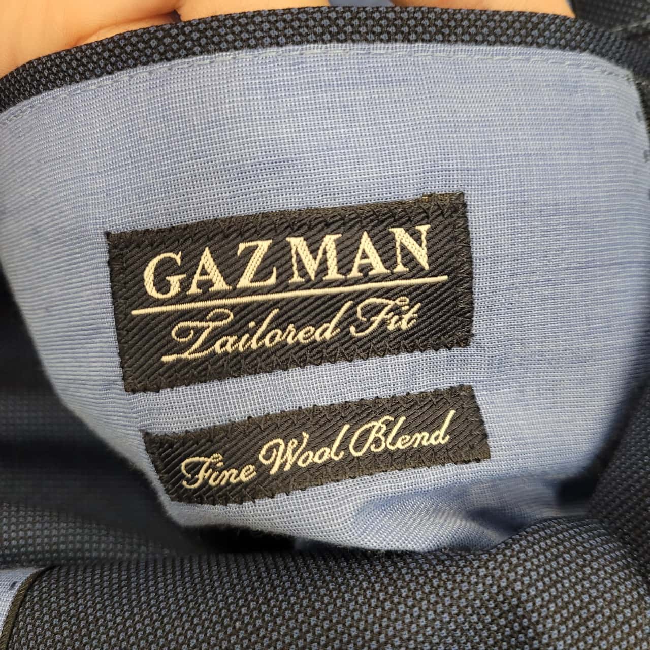 GAZMAN Mens Size 40R Dark Blue Suit Jacket
